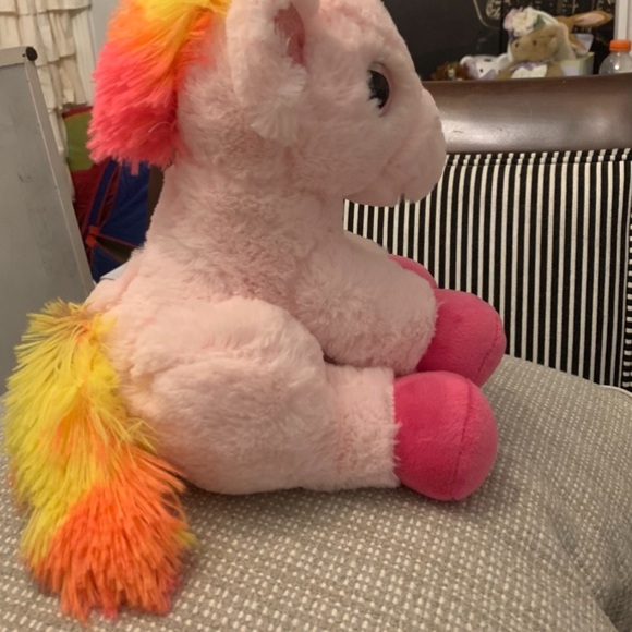 FAB NY Hug Me & Fill Me Jumbo Plush Rainbow Pink Unicorn Money Bank Piggy Bank - Picture 5 of 7